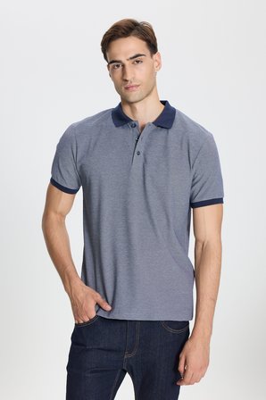 Pamuklu Slim Fit Dar Kesim Polo Yaka Tişört