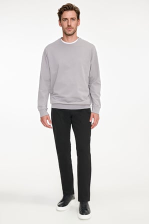 Pamuklu Standart Fit Normal Kesim 2 İplik Bisiklet Yaka Sweatshirt
