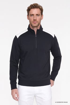 2 İplik Standart Fit Normal Kesim Bato Yaka Sweatshirt
