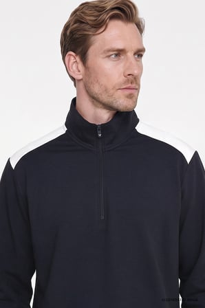 2 İplik Standart Fit Normal Kesim Bato Yaka Sweatshirt