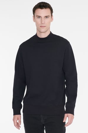 Pamuklu Standart Fit Normal Kesim Yarım Balıkçı Yaka Sweatshirt
