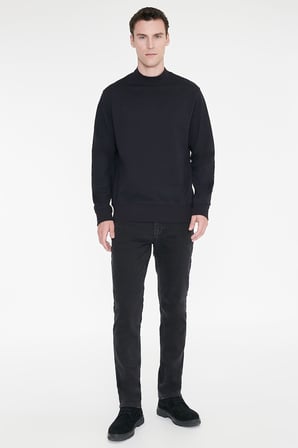 Pamuklu Standart Fit Normal Kesim Yarım Balıkçı Yaka Sweatshirt