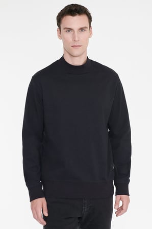 Pamuklu Standart Fit Normal Kesim Yarım Balıkçı Yaka Sweatshirt