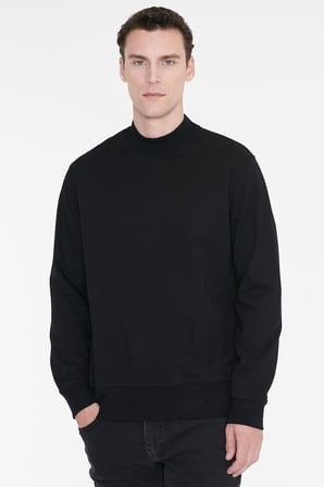 Pamuklu Standart Fit Normal Kesim Yarım Balıkçı Yaka Sweatshirt