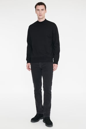Pamuklu Standart Fit Normal Kesim Yarım Balıkçı Yaka Sweatshirt