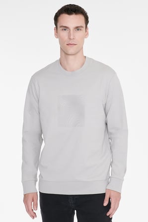 Pamuklu Standart Fit Normal Kesim Bisiklet Yaka Sweatshirt