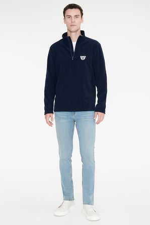 Anti-Pilling Tüylenme Yapmayan Soğuk Geçirmez Standart Fit Bato Yaka Sweatshirt Polar