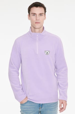 Anti-Pilling Tüylenme Yapmayan Soğuk Geçirmez Standart Fit Bato Yaka Sweatshirt Polar