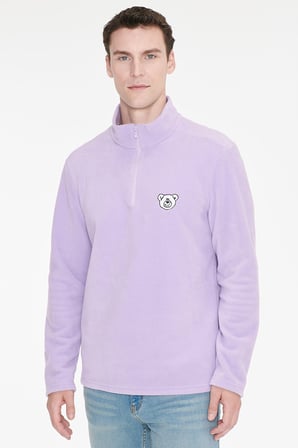 Anti-Pilling Tüylenme Yapmayan Soğuk Geçirmez Standart Fit Bato Yaka Sweatshirt Polar