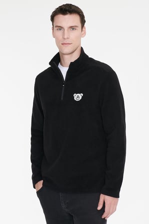 Anti-Pilling Tüylenme Yapmayan Soğuk Geçirmez Standart Fit Bato Yaka Sweatshirt Polar