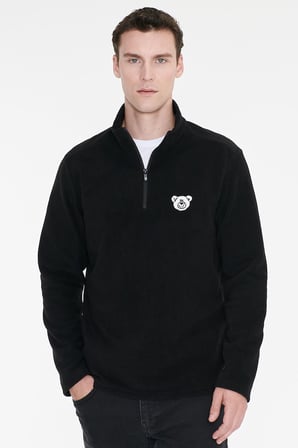 Anti-Pilling Tüylenme Yapmayan Soğuk Geçirmez Standart Fit Bato Yaka Sweatshirt Polar