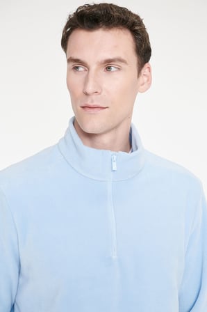 Anti-Pilling Tüylenme Yapmayan Standart Fit Dik Yaka Polar Sweatshirt