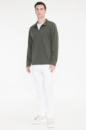 Pamuklu Standart Fit Normal Kesim Polo Yaka Sweatshirt