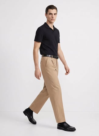 Altınyıldız Classics Siyah Erkek Slim Fit Polo T-Shirt ACE091262109_SYH