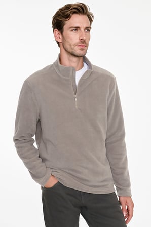 Anti-Pilling Tüylenme Yapmayan Standart Fit Dik Yaka Polar Sweatshirt