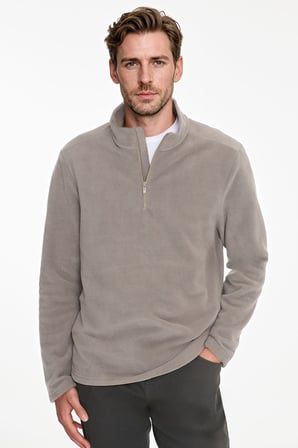 Anti-Pilling Tüylenme Yapmayan Standart Fit Dik Yaka Polar Sweatshirt