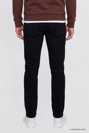Pamuklu Tapered Fit 5 Cepli Esnek Jean Kot Denim Pantolon