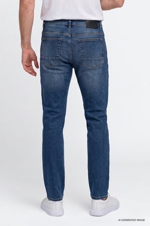 Pamuklu Comfort Fit Rahat Kesim 5 Cepli Esnek Rahat Jean Kot Denim Pantolon