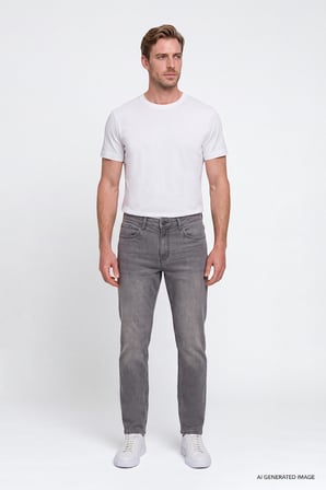 Pamuklu Comfort Fit Rahat Kesim 5 Cepli Esnek Rahat Jean Kot Denim Pantolon