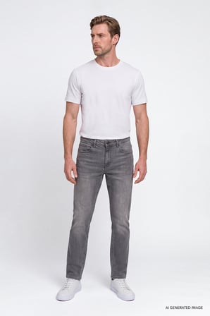 Pamuklu Comfort Fit Rahat Kesim 5 Cepli Esnek Rahat Jean Kot Denim Pantolon