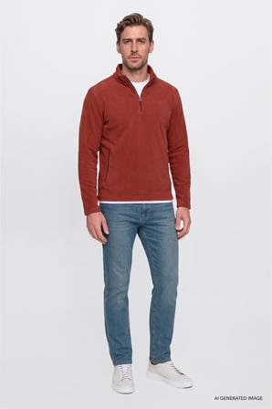Pamuklu Tapered Fit 5 Cepli Esnek Jean Kot Denim Pantolon
