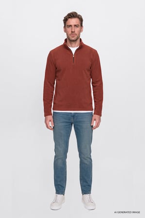 Pamuklu Tapered Fit 5 Cepli Esnek Jean Kot Denim Pantolon