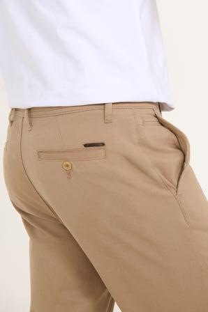 Pamuklu Tapered Fit Yan Cepli Diagonal Desenli Esnek Casual Pantolon
