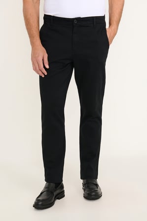 Pamuklu Tapered Fit Yan Cepli Diagonal Desenli Esnek Casual Pantolon