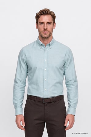 Pamuklu Yumuşak Dokulu Flanel Slim Fit Dar Kesim Düğmeli Yaka Gömlek
