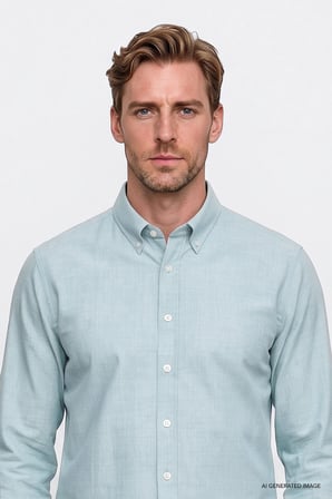 Pamuklu Yumuşak Dokulu Flanel Slim Fit Dar Kesim Düğmeli Yaka Gömlek