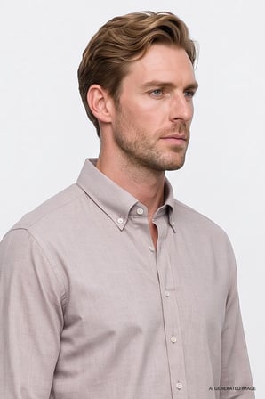 Pamuklu Yumuşak Dokulu Flanel Slim Fit Dar Kesim Düğmeli Yaka Gömlek