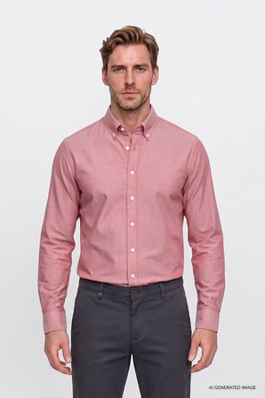 Pamuklu Yumuşak Dokulu Flanel Slim Fit Dar Kesim Düğmeli Yaka Gömlek