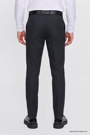 Slim Fit Dar Kesim Klasik Yan Cep Pantolon