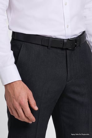 Slim Fit Dar Kesim Klasik Yan Cep Pantolon