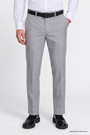 Slim Fit Dar Kesim Klasik Yan Cep Pantolon