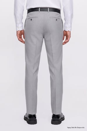 Slim Fit Dar Kesim Klasik Yan Cep Pantolon