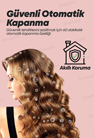 Sheland Pro 2 in 1 Seramik Otomatik Saç Maşası ve Saç Düzleştirici