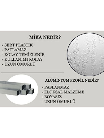 UBM Duşakabin Krom Kare Mika Camlı 100x100 (Teknesiz)