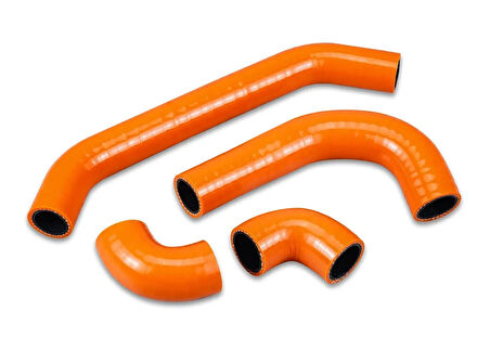 Max Performance Silikon Radyatör Hortumu Kiti - Turuncu (Ktm Husqvarna Gasgas 24-25 TBI uyumlu) 