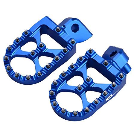 Max Performance Alüminyum FootPegs-Mavi (Sherco 14-25 Yamaha 01-23 Ktm 98-16 Husqvarna 14-16 uyumlu)