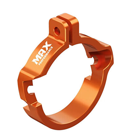 Max Perform. Salyangoz Egzoz Flanş Koruma-Turuncu (Ktm Husqvarna Gasgas 24-25 TBI 2T 250/300 uyumlu)