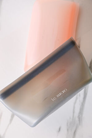 Mood Hava Sızdırmaz Kilitli Silikon Saklama Torbası 450 ml | Gri