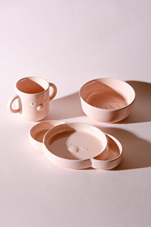 Momo 3 Parça Koala Desenli Mama Seti | Pudra