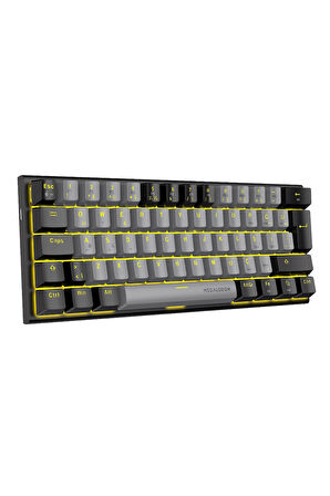 Mini T9 Türkçe Q Mekanik Klavye Red Switch Gamer Oyuncu Klavyesi