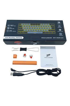 Mini T9 Türkçe Q Mekanik Klavye Red Switch Gamer Oyuncu Klavyesi