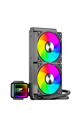 Argb TR240 Sıvı Soğutucu 2x12cm Fan Yüksek Performanslı Işlemci Soğutucusu Sıvı Soğutma (SİYAH)