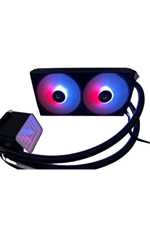 Argb TR240 Sıvı Soğutucu 2x12cm Fan Yüksek Performanslı Işlemci Soğutucusu Sıvı Soğutma (SİYAH)