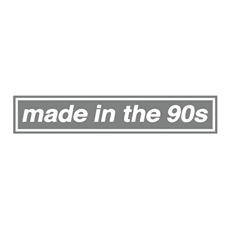 Made In the 90s Araba Stickeri 17x17 Cm Gri