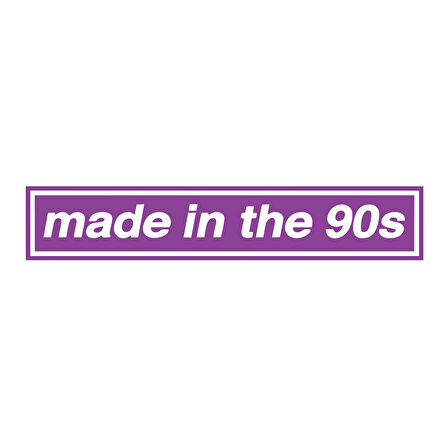 Made In the 90s Araba Stickeri 17x17 Cm Mor