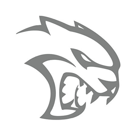 Kaplan Araba Sticker 17x17 Cm Gri